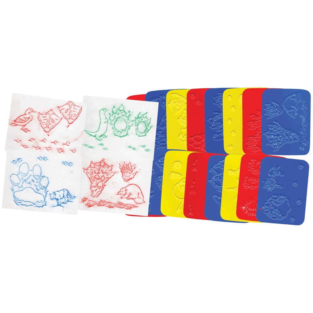 Animal Track Rubbing Plates Pack of 16