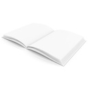 White 6" x 8" Hardcover Blank Book