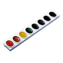 8 Color Watercolor Oval Pan Refill Trays 3ct