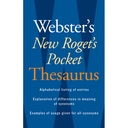 Webster's New Roget's Pocket Thesaurus 6ct