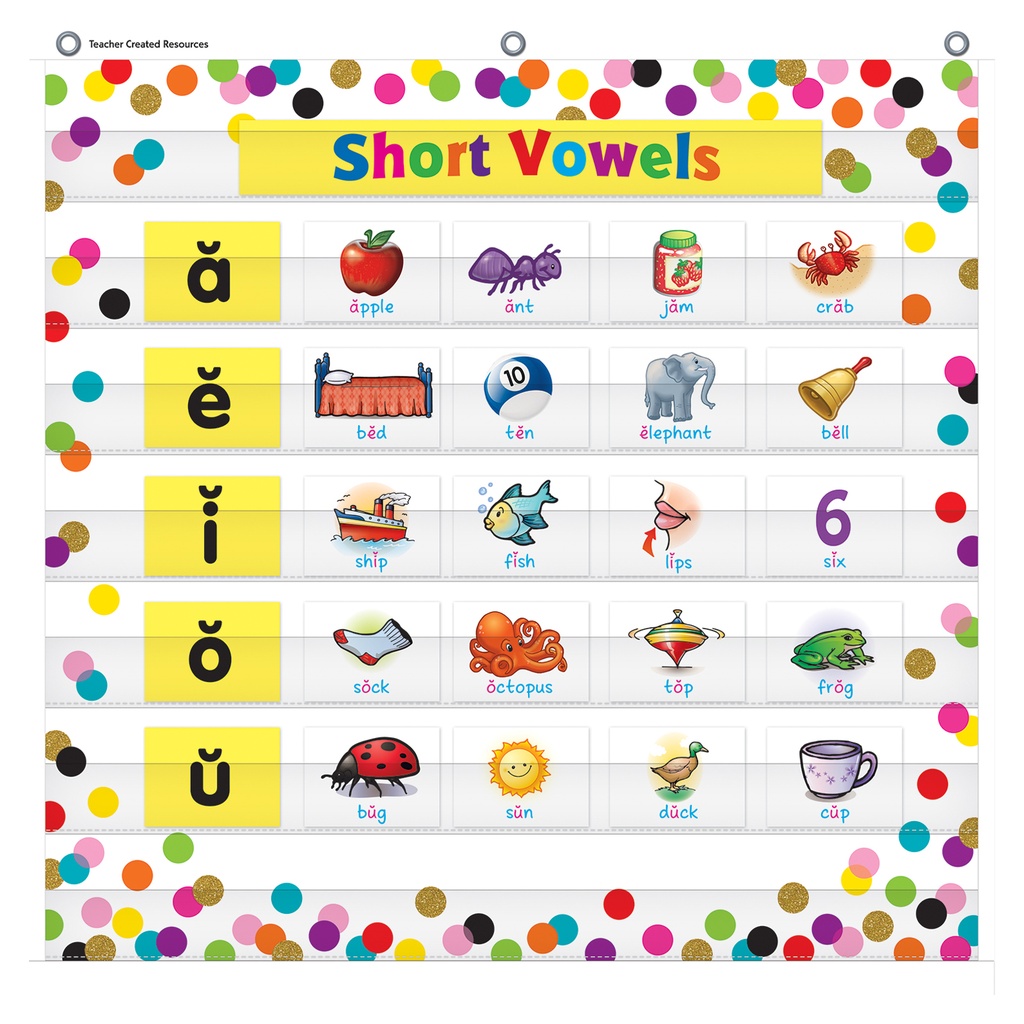 Confetti 7 Pocket Chart