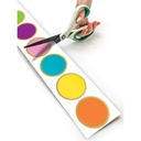 Confetti Colorful Circles Straight Rolled Border Trim