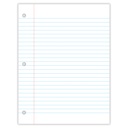 Wide Ruled 8" x 10-1/2" Filler Paper 100 Sheets