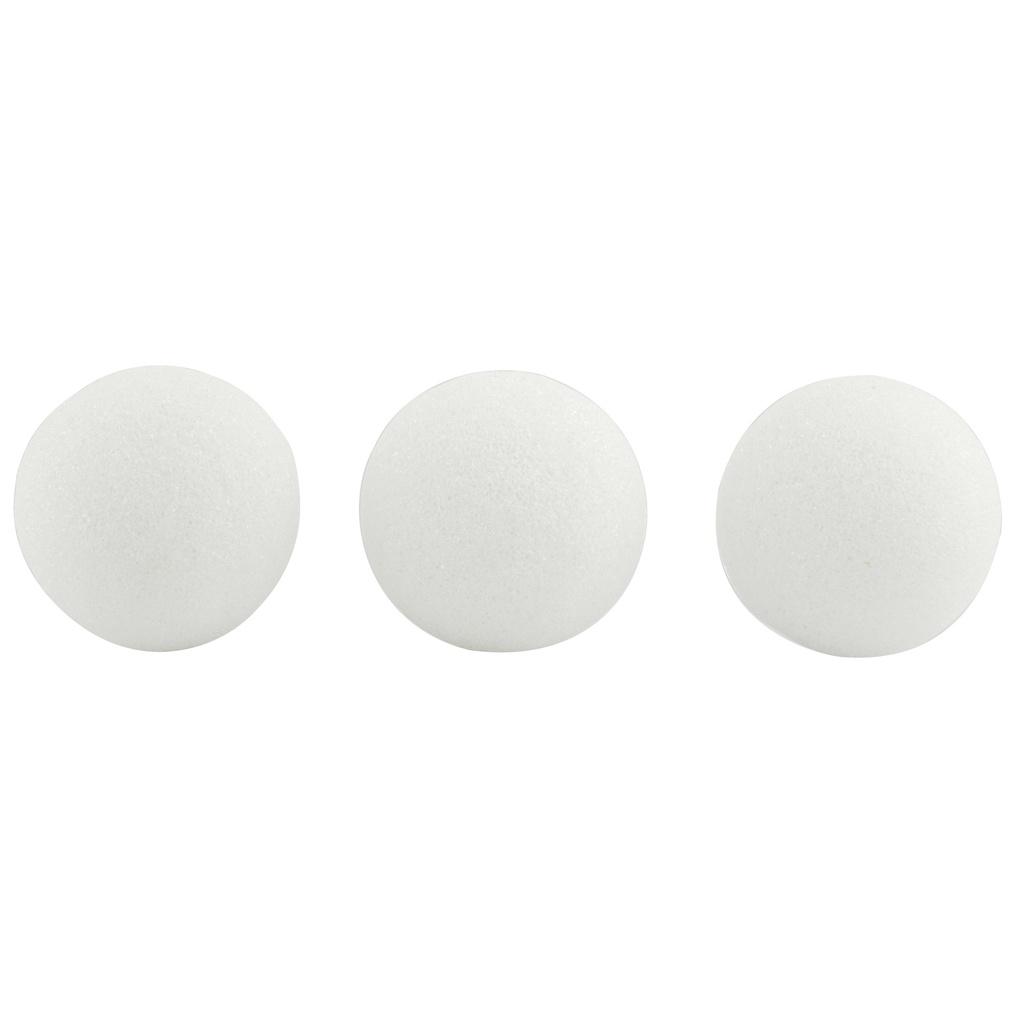 White 2 Inch Craft Foam Balls Pack of 100