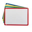 Four Color Plastic Framed Metal Whiteboards Set of 4