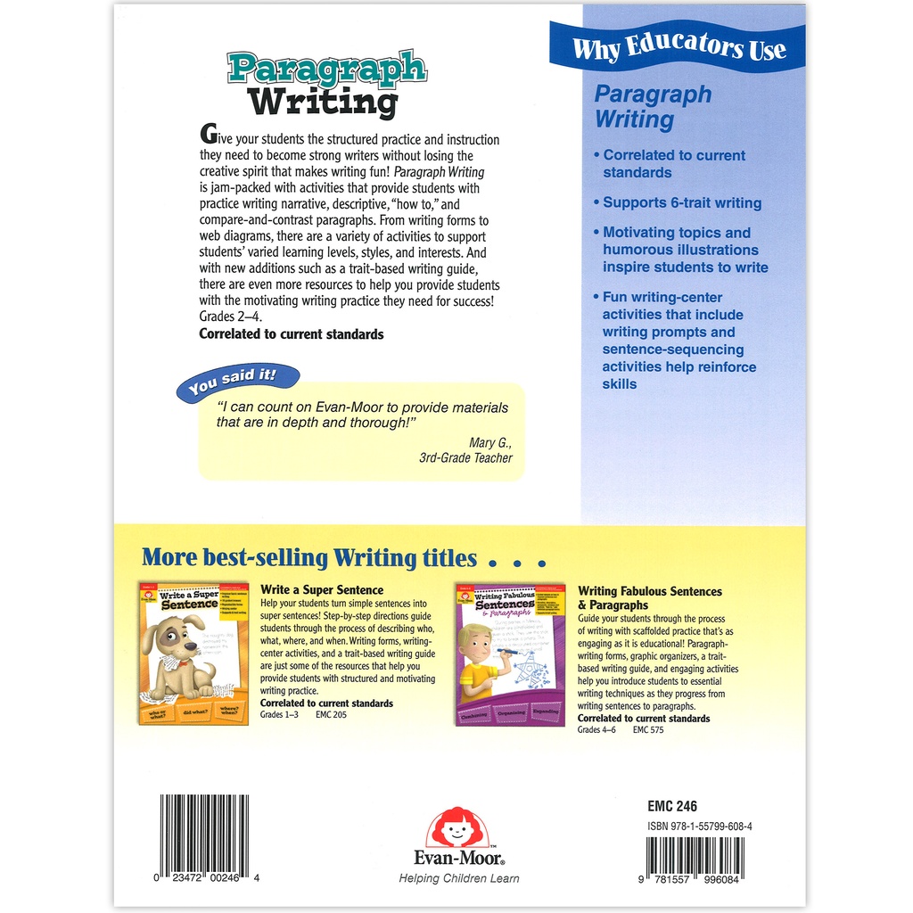 Paragraph Writing Grades 2-4