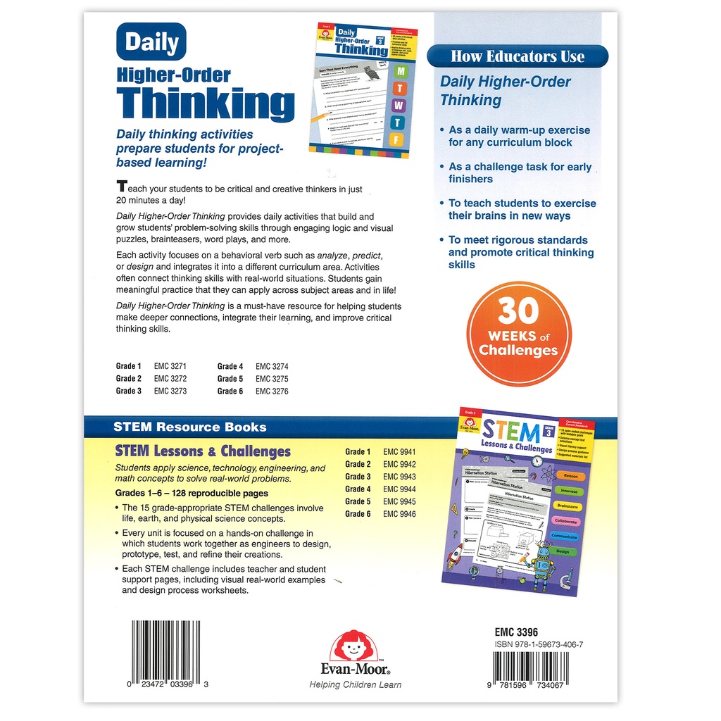 Critical and Creative Thinking Activities Book Grade 6+