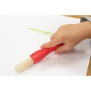 Triangle Grip Assorted Sizes Paint Brushes Set of 6