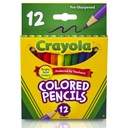 Short Colored Pencils  Pack of 12