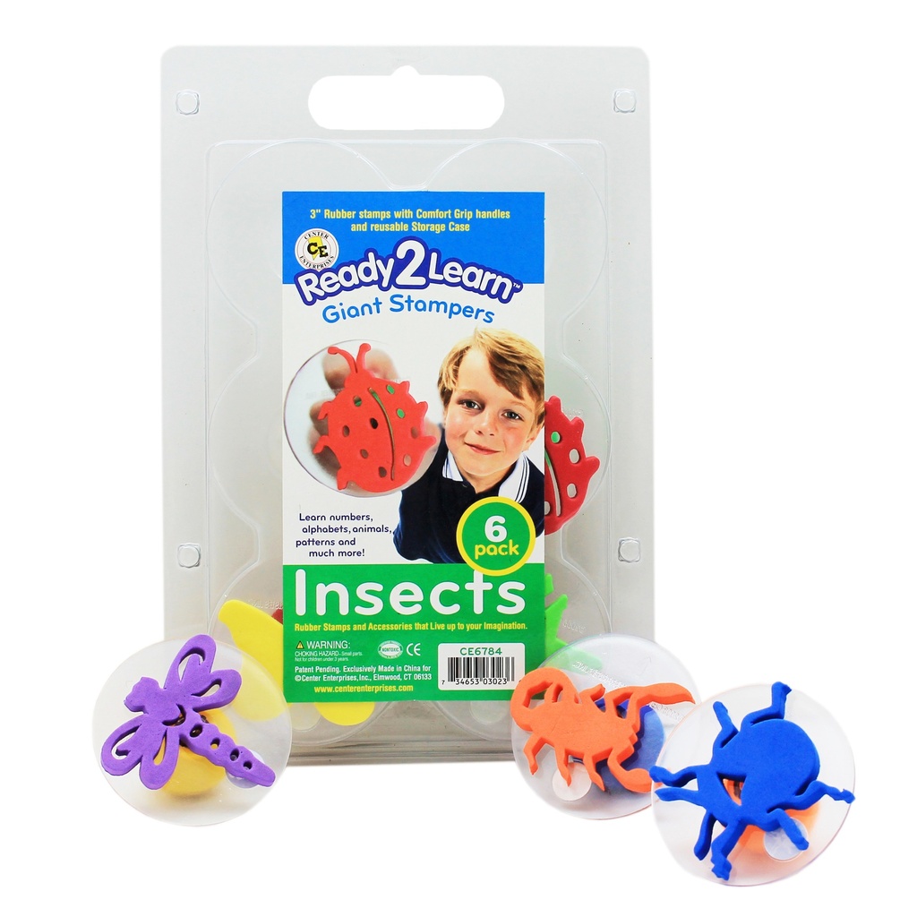 Insects Set 1 Giant Stampers Set of 6