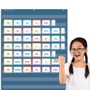 Slate Blue 10 Pocket Chart