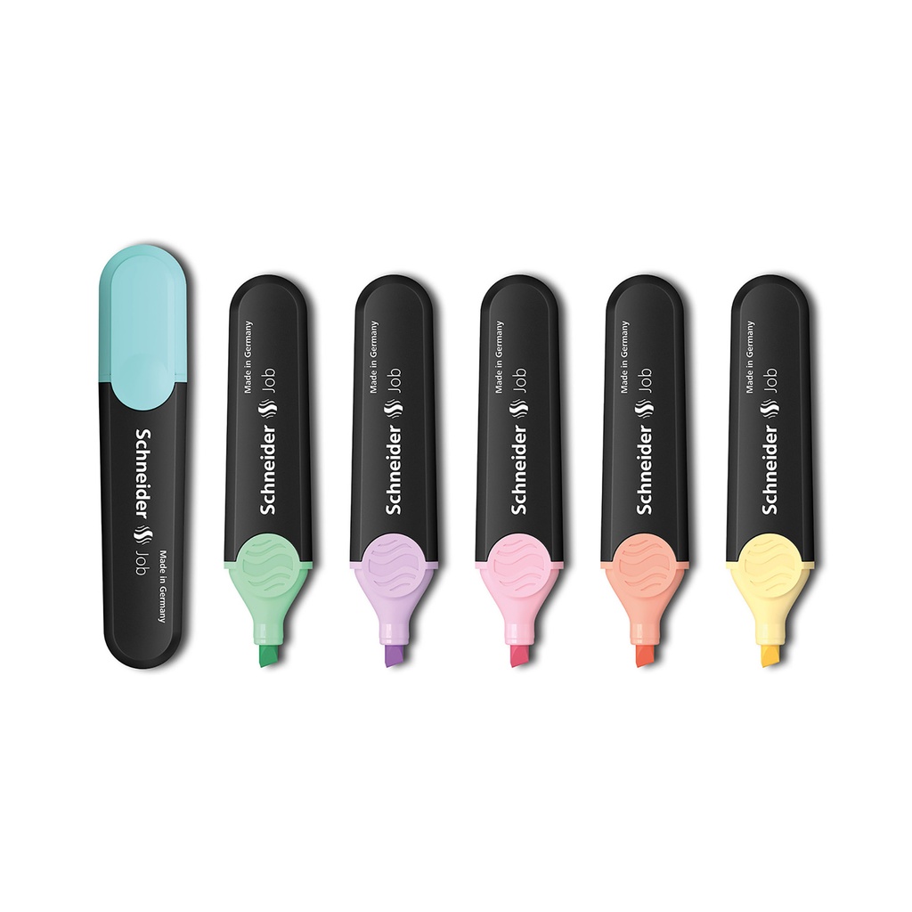 Assorted Chisel Tip Job Pastel Highlighters 6 Colors