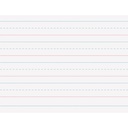 10 1/2" x 8" Zaner-Bloser Multi-Program 1 1/8" x 9/16" x 9/16" Ruled Long Handwriting Tablets Pack of 12