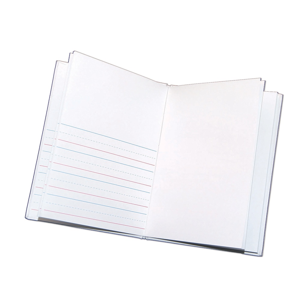 White Hardcover Blank Books Primary Lined 6" x 8" Portrait 12ct