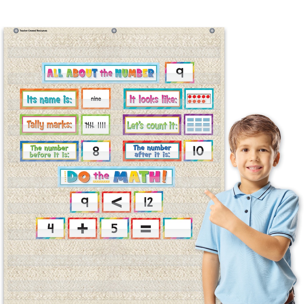 Woven 10 Pocket Chart