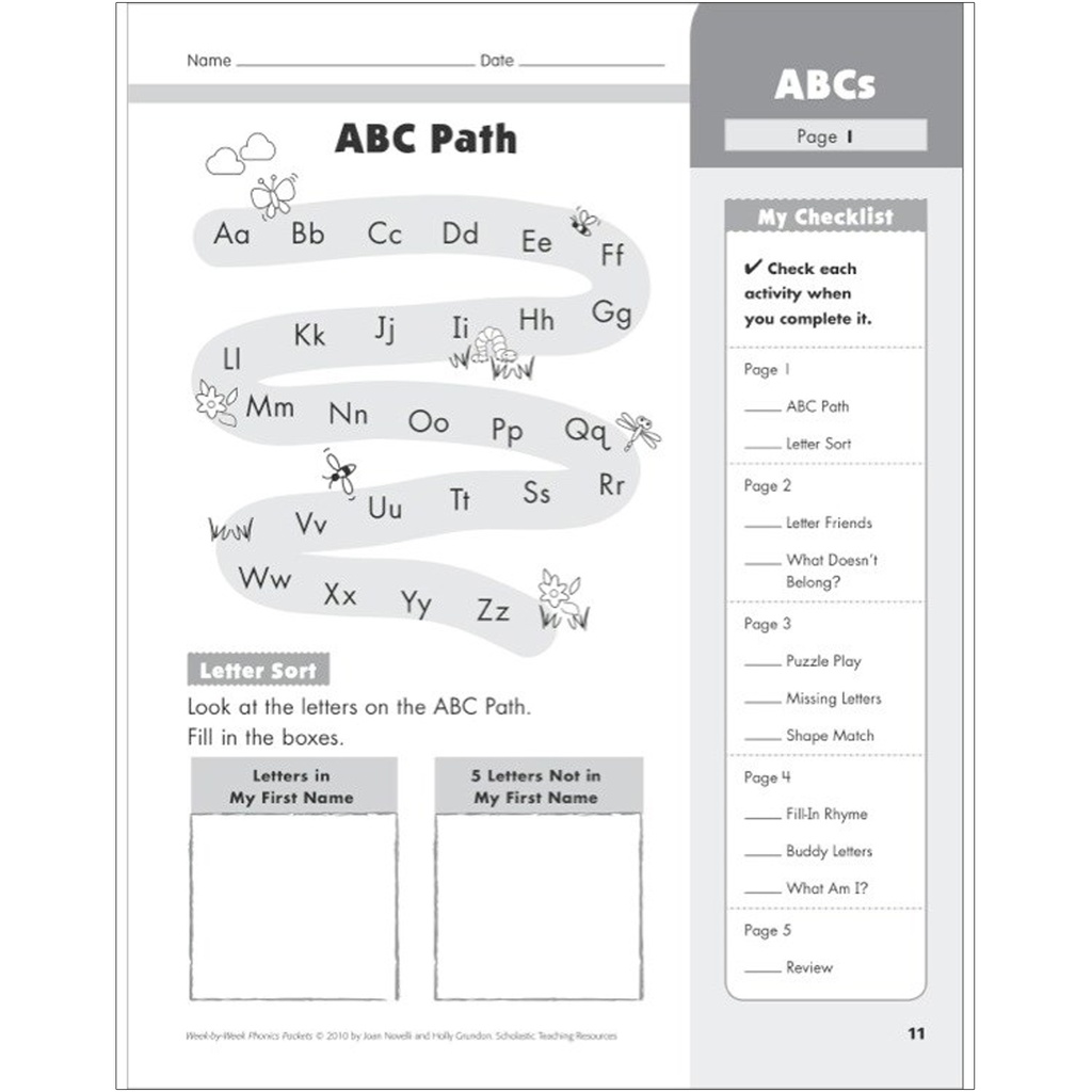 Week-By-Week Phonics Packets