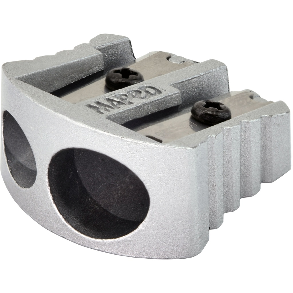 Classic 2 Hole Metal Pencil Sharpener 20ct