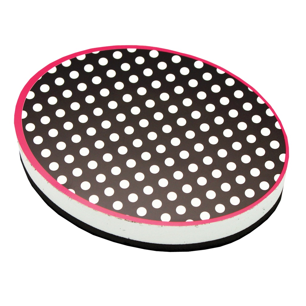 Black & White Dots Magnetic Whiteboard Erasers 6ct