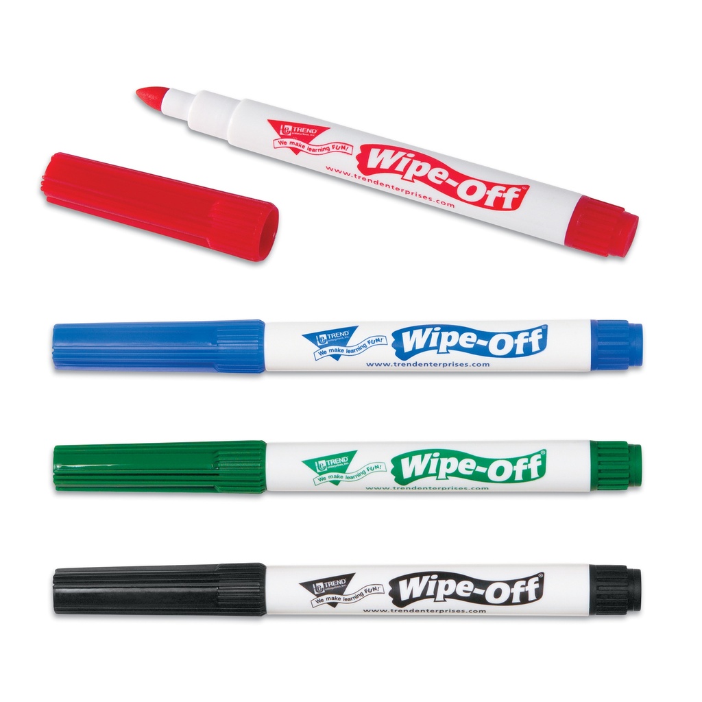 Standard Colors Wipe-Off® Markers 12ct in 4 Colors