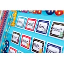 Light Blue Marquee 7 Pocket Chart 