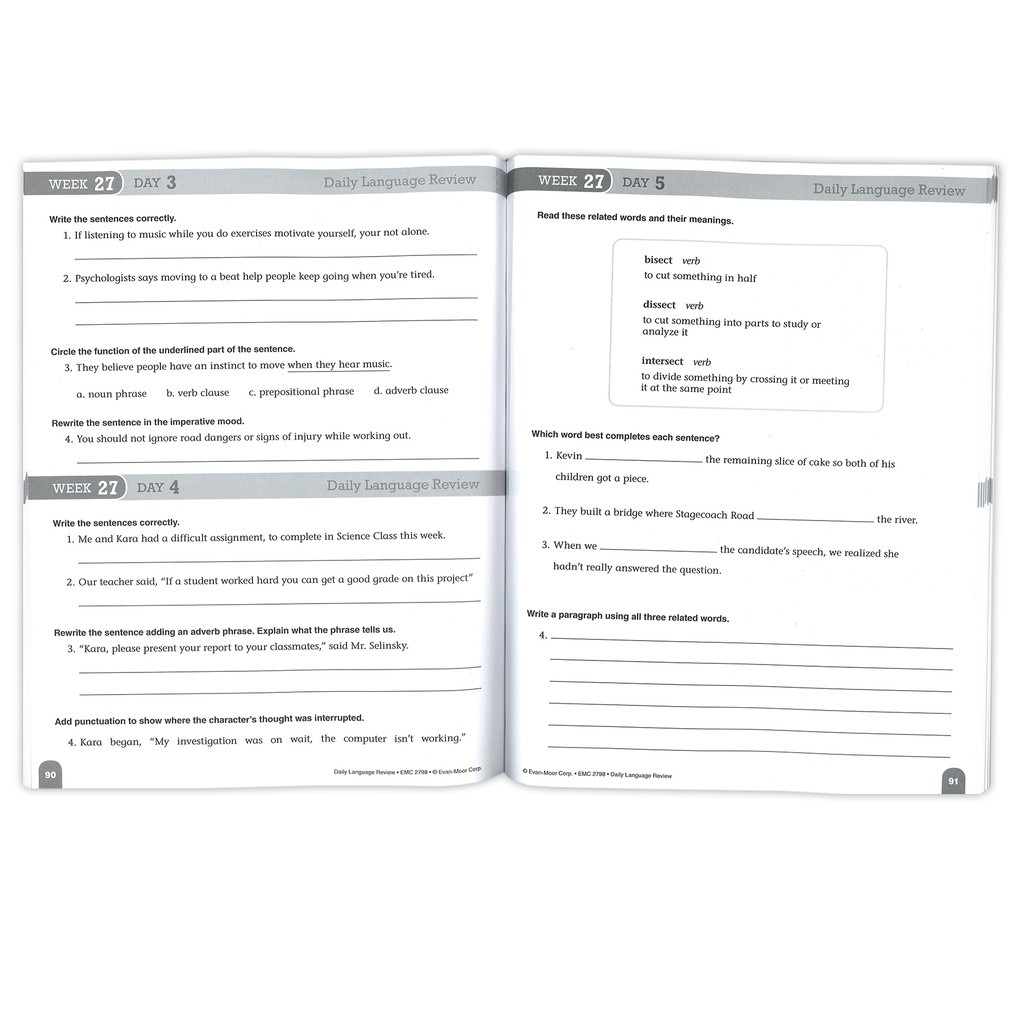 Teacher's Edition Daily Language Review Grade 8