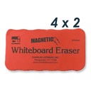 Red/Black Magnetic Whiteboard Erasers 12 Pack