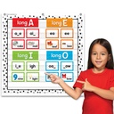 Black Painted Dots on White 7 Pocket Chart