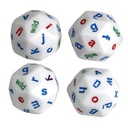 30-Sided Lowercase Alphabet Dice Set of 4