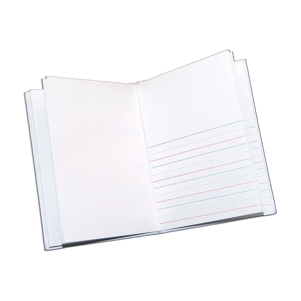 White Hardcover Blank Books Primary Lined 6" x 8" Portrait 12ct
