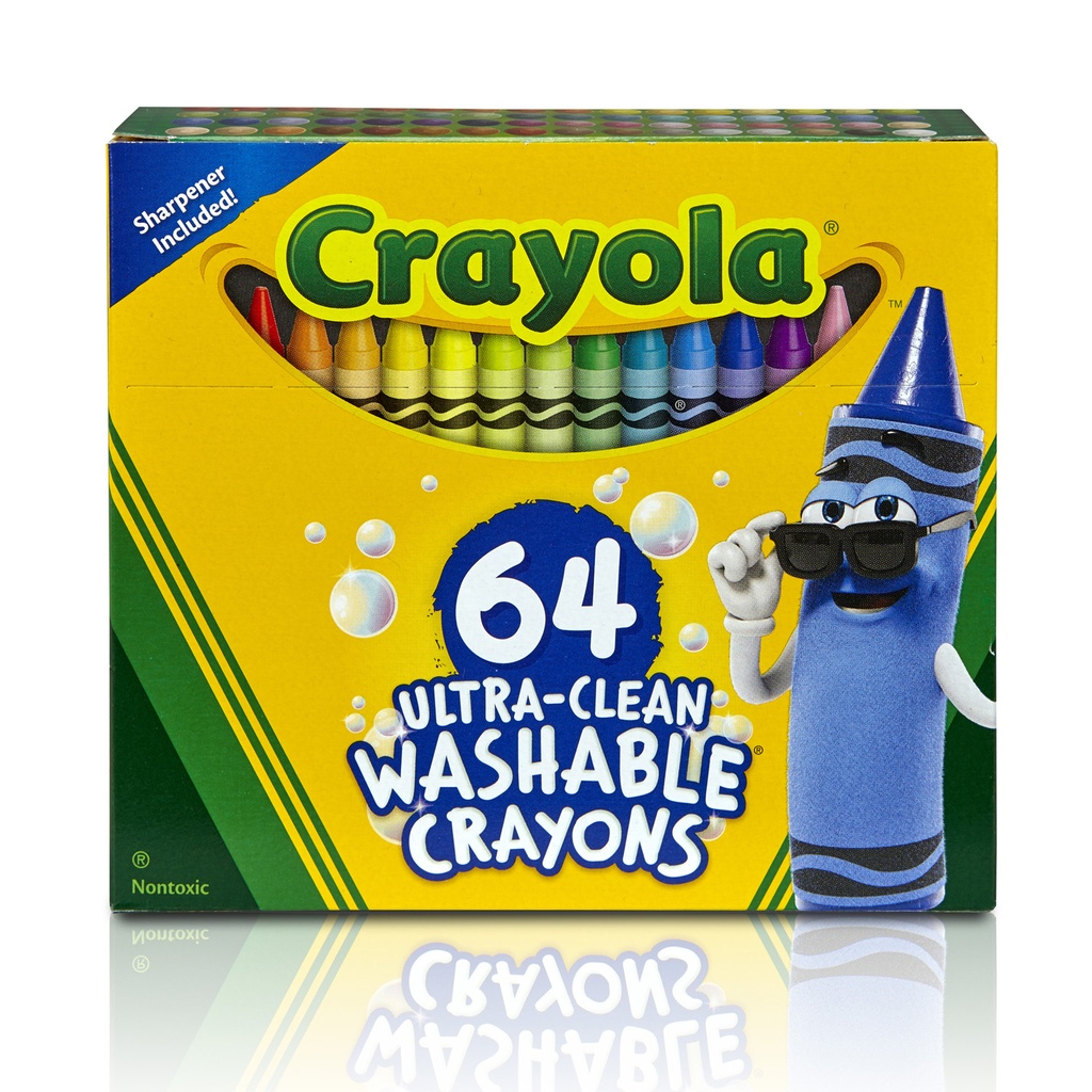 Regular Ultra-Clean Washable Crayons Pack of 64