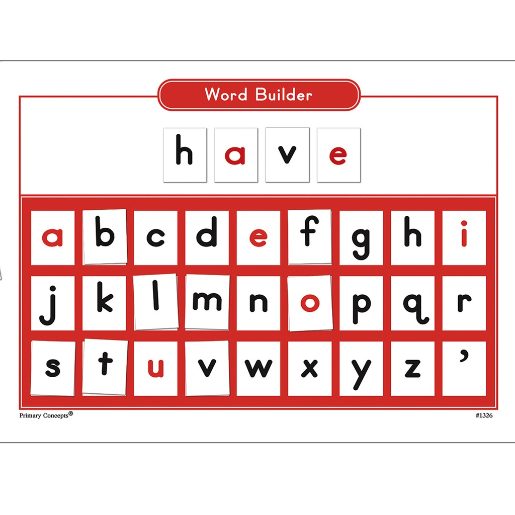 Magnetic Word Builder Boards with Magnetic Letters 4 Boards