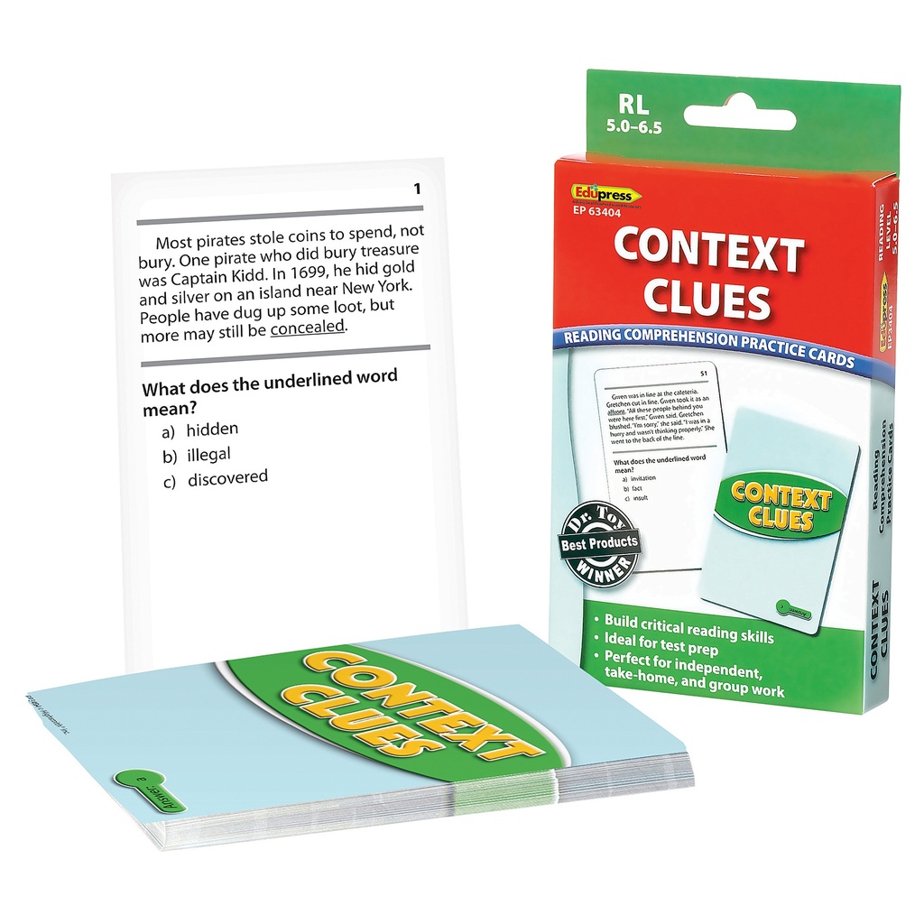 Levels 5.0-6.5 Context Clues Practice Cards