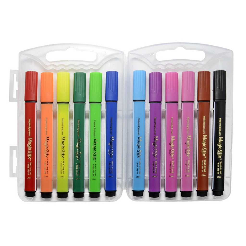 12ct Triangular Magic Stix Markers