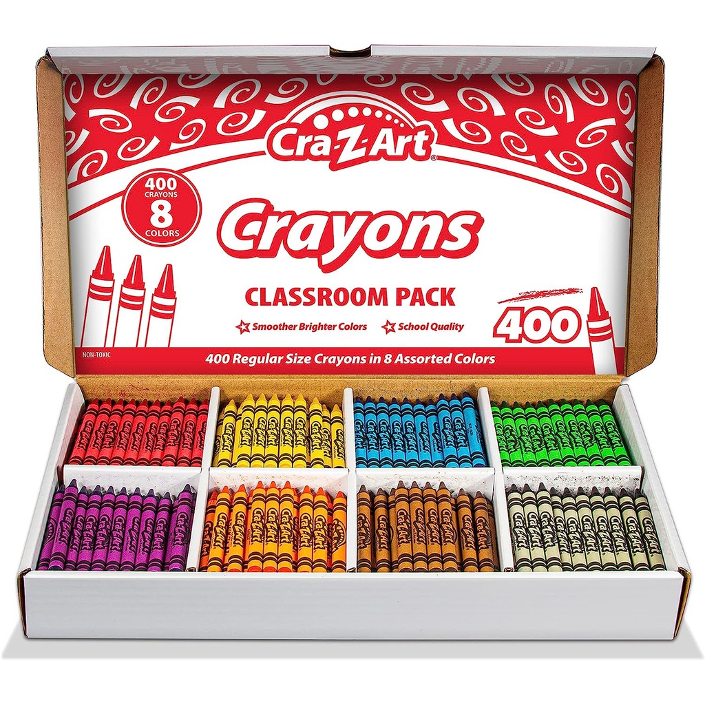 Crayon Class Pack 400ct in 8 colors