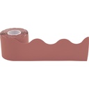 Deep Rose Scalloped Rolled Border Trim