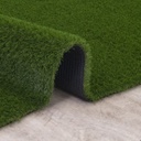 GreenSpace 4' x 6' Jellybean Shaped Green Artificial Turf Rug