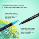 Aqua Brush Duo Art Markers 12 Colors