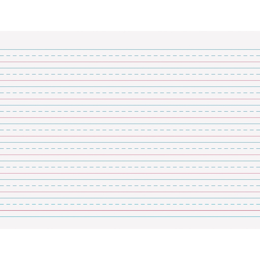 10 1/2" x 8" D'Nealian/Zaner-Bloser Multi-Program 1/2" x 1/4" x 1/4" Ruled Long Handwriting Tablets Pack of 12