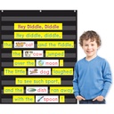 Black 10 Pocket Chart