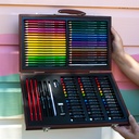 Draw & Color Wood 106-Piece Art Set