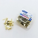1" Brass-Plated Fasteners Pack of 100