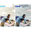 2' x 4' Be Positive Calming Covers Ceiling Light Filters Pack of 4