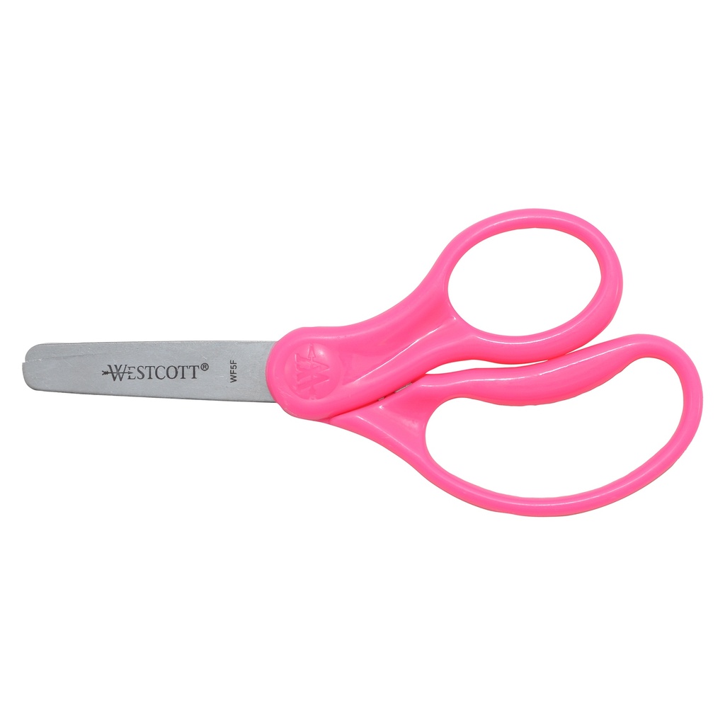 5" Blunt Assorted Colors Hard Handle Kids Scissors 30ct