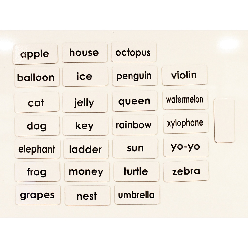 ABC Picture Words Double-Sided Magnets 27 Pieces