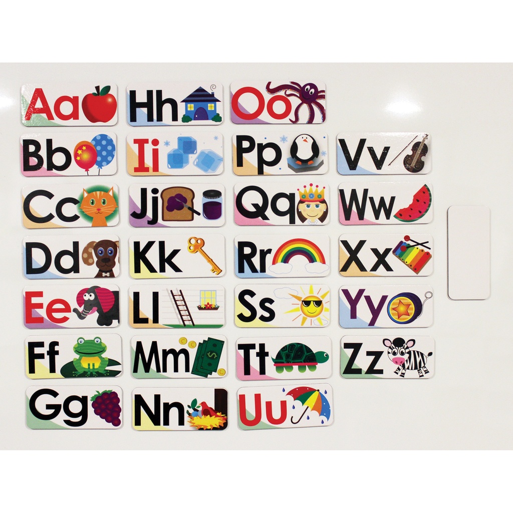 ABC Picture Words Double-Sided Magnets 27 Pieces