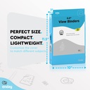 Assorted 1/2 Inch 3-Ring View Binders Pack of 4