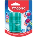 Assorted Connect DUO 2 Hole Sharpener / Eraser Combo Pack of 12