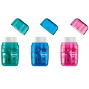 Assorted Connect DUO 2 Hole Sharpener / Eraser Combo Pack of 12