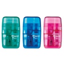 Assorted Connect DUO 2 Hole Sharpener / Eraser Combo Pack of 12