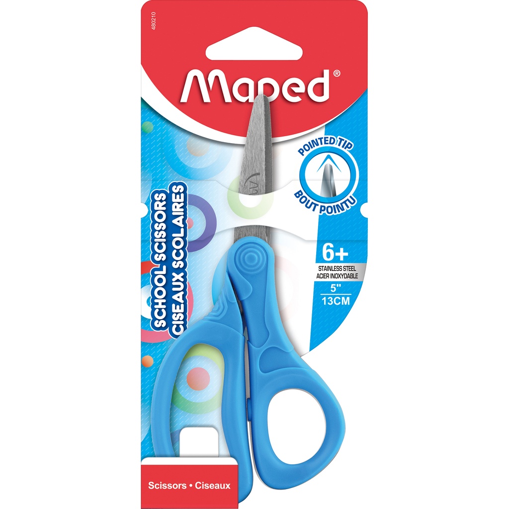 Assorted Essential 5" Pointed School Scissors